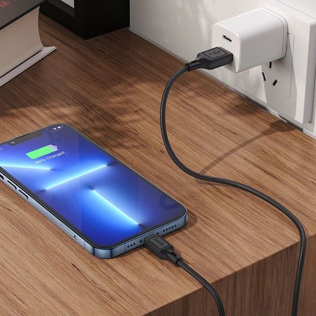 Кабель Hoco X90 USB A to Lightning Black (6931474788405)