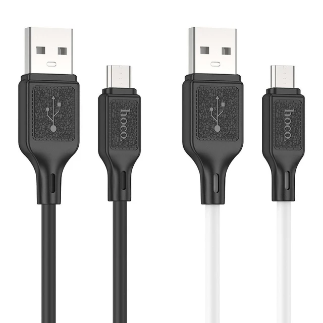 Кабель Hoco X90 USB A to Micro USB 2.4A 1 m Black (6931474788429)