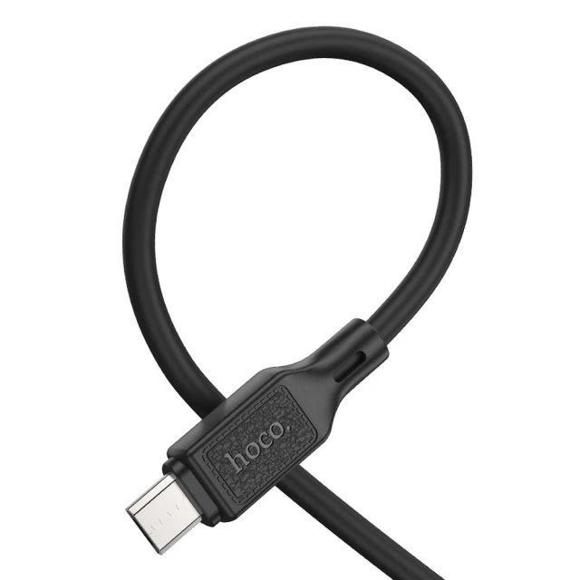 Кабель Hoco X90 USB A to Micro USB 2.4A 1 m Black (6931474788429)