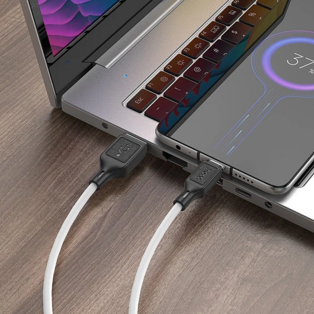 Кабель Hoco X90 USB A to Micro USB 2.4A 1 m White (6931474788436)