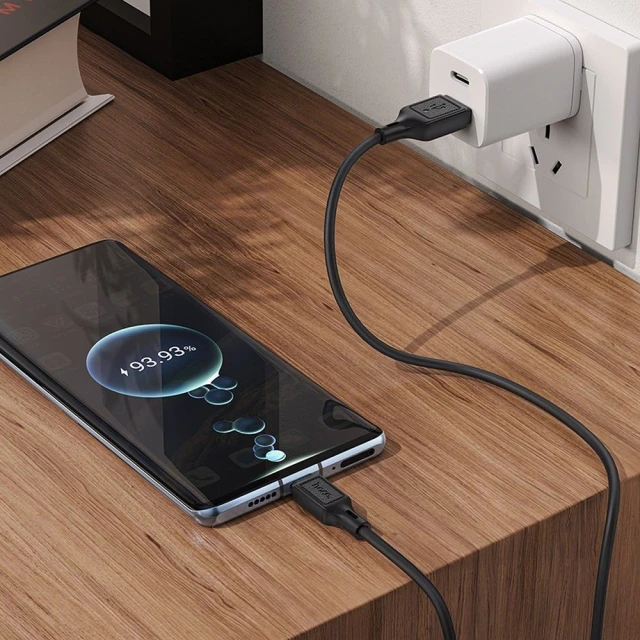 Кабель Hoco X90 USB-A to USB-C 3A 1 м Black (6931474788443)