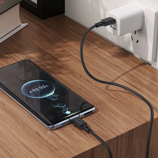Кабель Hoco X90 USB-C to USB-C 3A 60W 1 м Black (6931474788467)