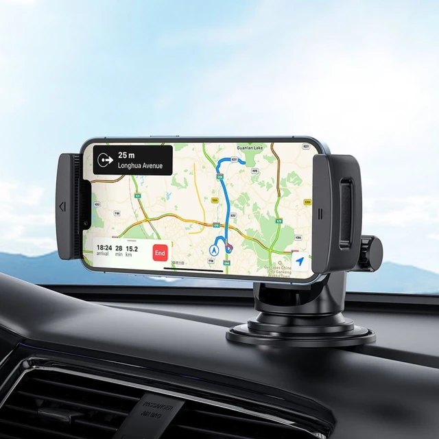 Автотримач Hoco CA120 universal Black (6931474788535)