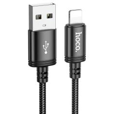 Кабель Hoco X91 USB-A to Lightning 2.4A 3m Black (6931474788702)