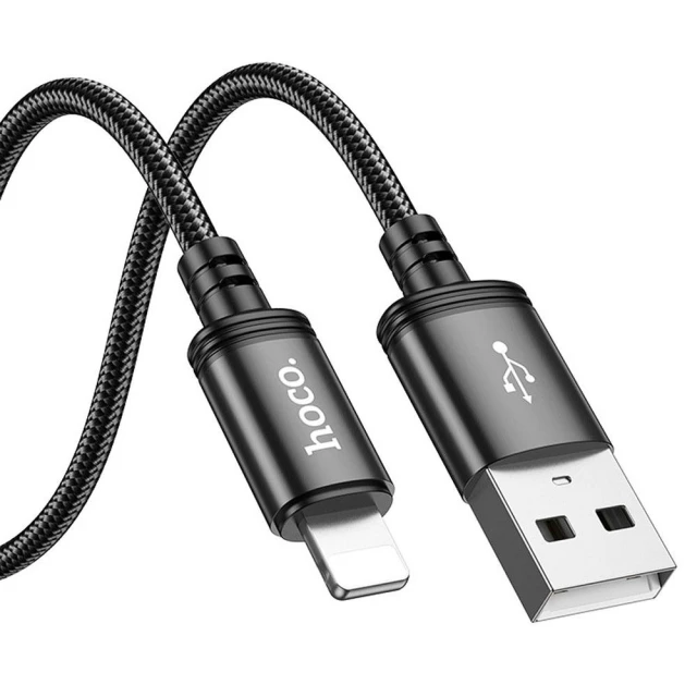 Кабель Hoco X91 USB-A to Lightning 2.4A 3m Black (6931474788702)