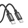 Кабель Hoco X91 USB C to USB C PD 3A 60W 3m Black (6931474788733)