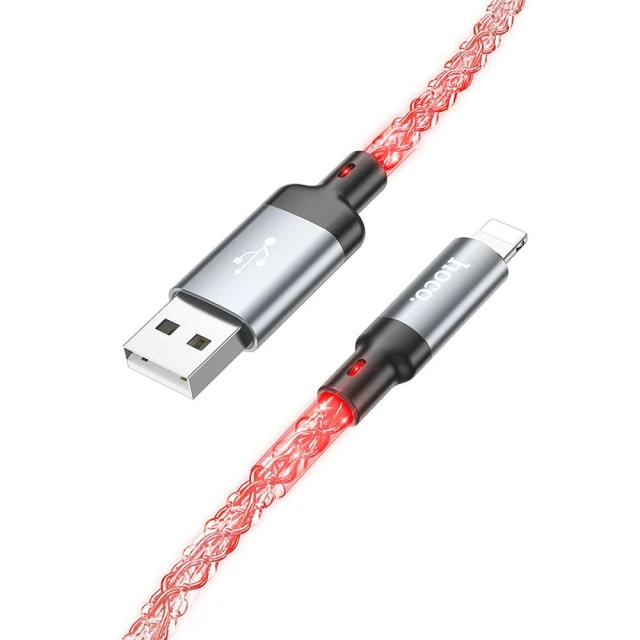 Кабель Hoco U112 USB-A to Lightning 2.4A 1м Grey (6931474788801)