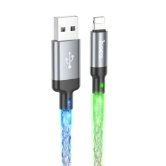 Кабель Hoco U112 USB-A to Lightning 2.4A 1м Grey (6931474788801)