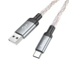 Кабель USB-A to USB-C Hoco U112 Grey (6931474788818)