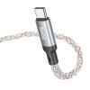 Кабель USB-A to USB-C Hoco U112 Grey (6931474788818)