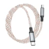 Кабель Hoco U112 USB-C to USB-C 3A 60W LED 1m Grey (6931474788825)