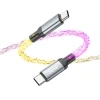 Кабель Hoco U112 USB-C to USB-C 3A 60W LED 1m Grey (6931474788825)