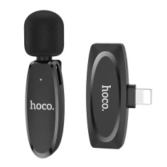 Бездротовий петличний мікрофон Hoco Lightning L15 Black (6931474789020)