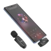 Бездротовий петличний мікрофон USB-C Hoco L15 Black (6931474789037)