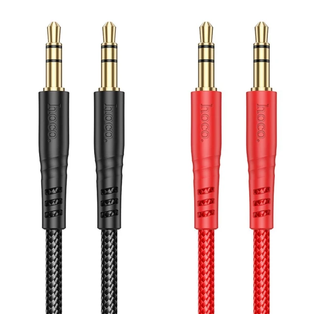 Кабель Hoco UPA24 AUX Jack 3.5 мм до Jack 3.5 мм 1 м Black (6931474789136)