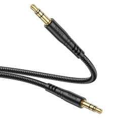 Кабель Hoco UPA24 AUX Jack 3.5 мм до Jack 3.5 мм 1 м Black (6931474789136)