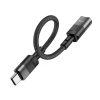 Адаптер OTG Hoco U107 USB C to Lightning Black (6931474789983)