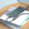 Адаптер OTG Hoco U107 USB C to Lightning Black (6931474789983)