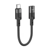 Адаптер OTG Hoco U107 USB C to Lightning Black (6931474789983)