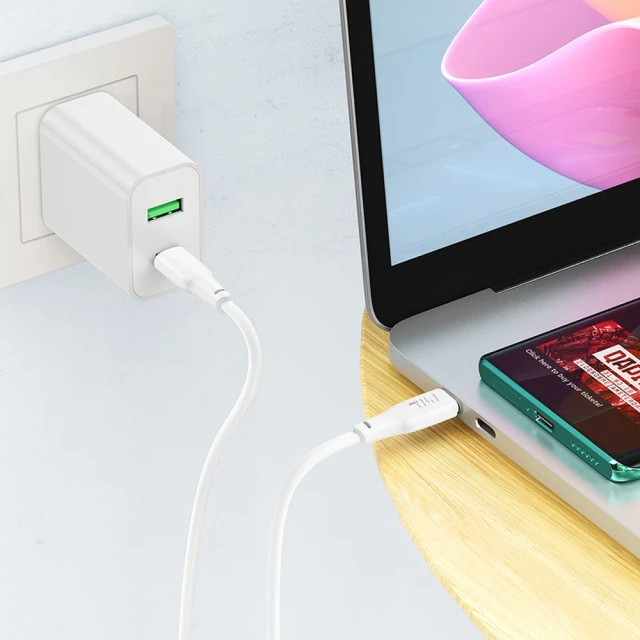 Кабель Hoco X93 USB-C to USB-C 3A 100W 2 м White (6931474790729)