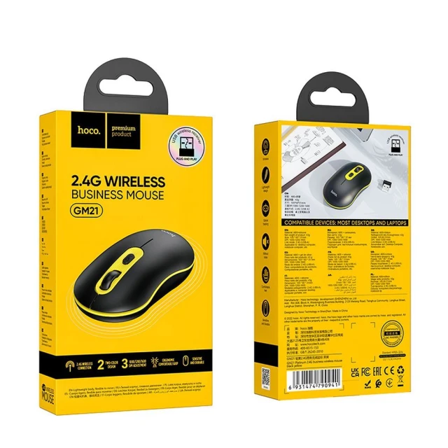 Бездротова миша Hoco 2.4G 1600 dpi GM21 Black (6931474790941)