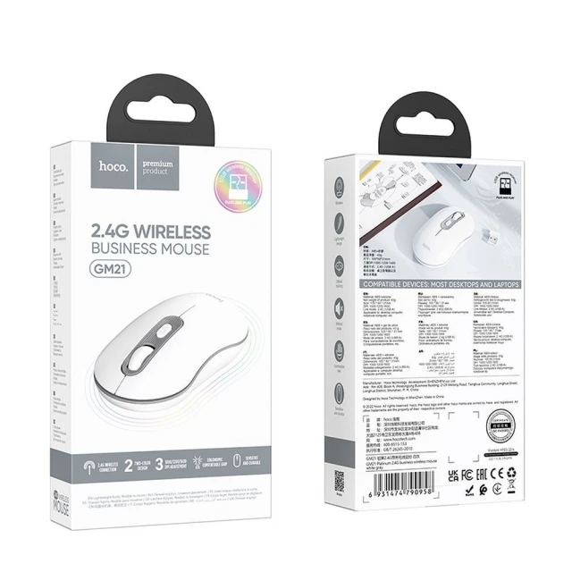 Бездротова миша Hoco 2.4G 1600 dpi GM21 White (6931474790958)