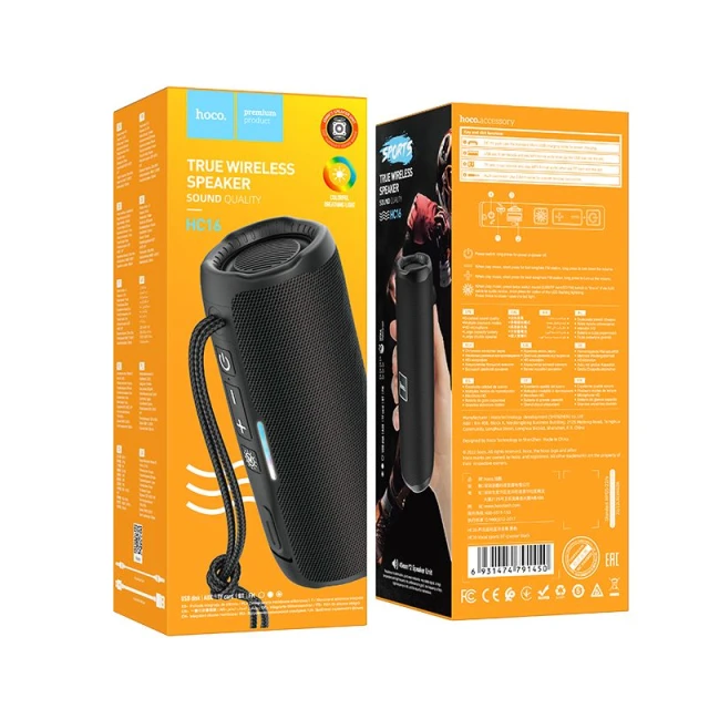 Бездротова колонка Hoco HC16 2 x 5W 3h Black (6931474791450)