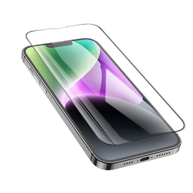 Захисне скло Hoco HD 5D Guardian shield для iPhone 13/13 Pro/14/16e/17e Black (10 pack) (6931474793690)