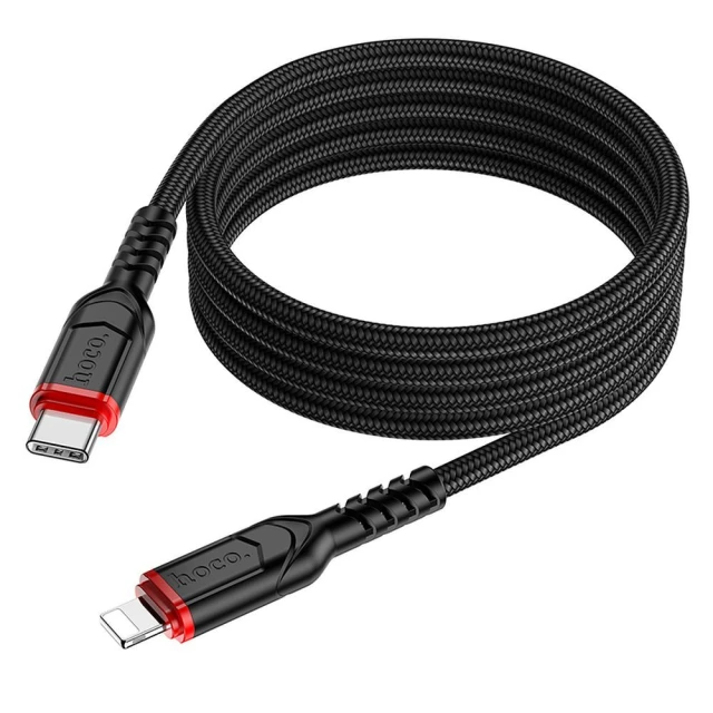 Кабель Hoco X59 USB C to Lightning Black (6931474793997)