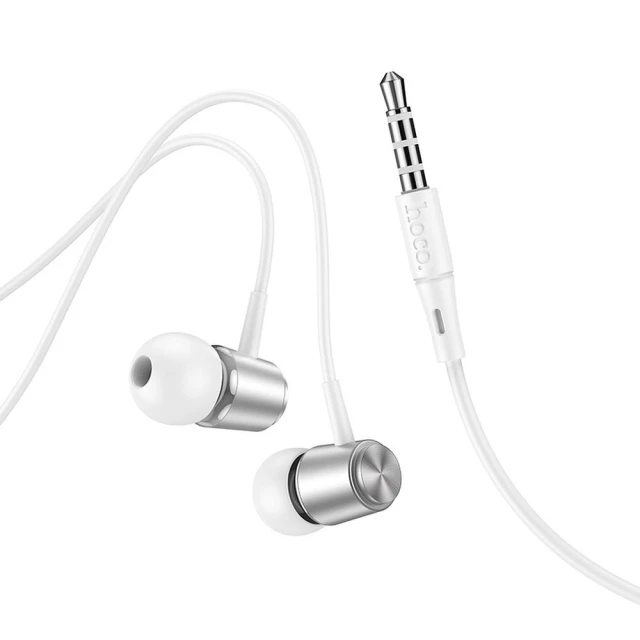 Навушники Hoco M108 Jack 3.5 mm Silver (6931474797582)
