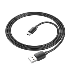 Кабель USB-A to USB-C Hoco X96 PD 2.4A 27W 1m Black (6931474799081)