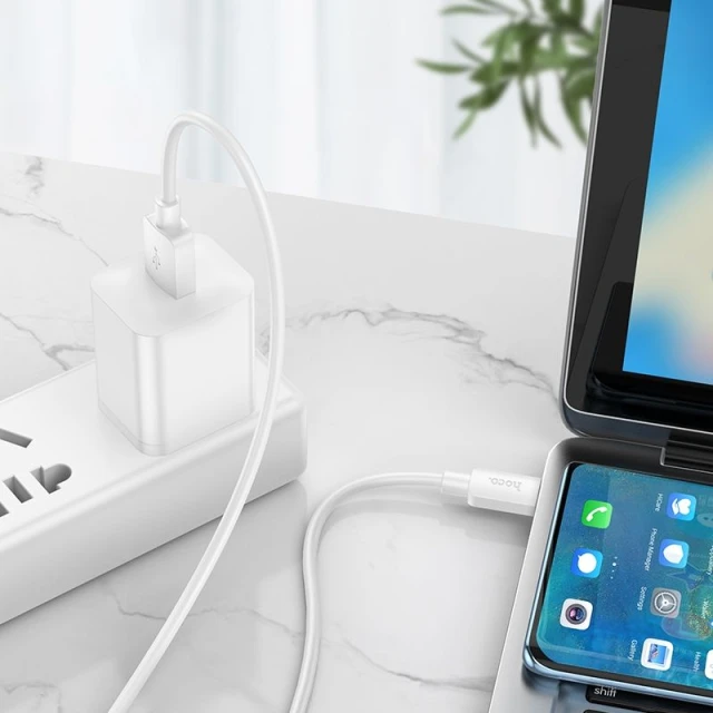 Кабель USB-A to USB-C Hoco X96 PD 6A 100W 1m White (6931474799111)