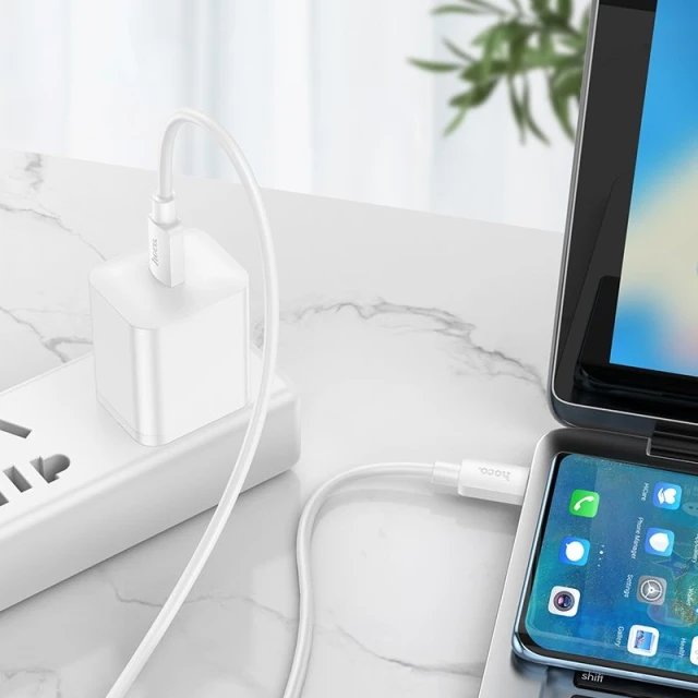 Кабель USB-C to USB-C Hoco X96 PD 3A 60W 1m White (6931474799135)