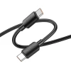 Кабель USB-C to USB-C Hoco X96 PD 6A 100W 1m Black (6931474799142)