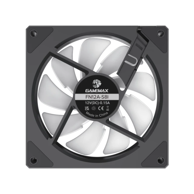 Вентилятор для корпусу Gamemax FN12A-S8I 120 мм Black (6931858738064)