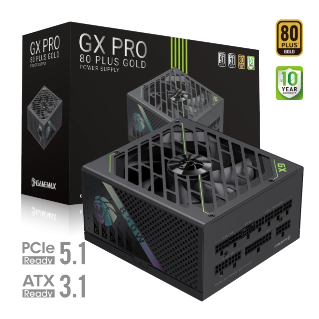 Блок живлення Gamemax GX 850G 850 Вт Gold модульний (6931858767644)