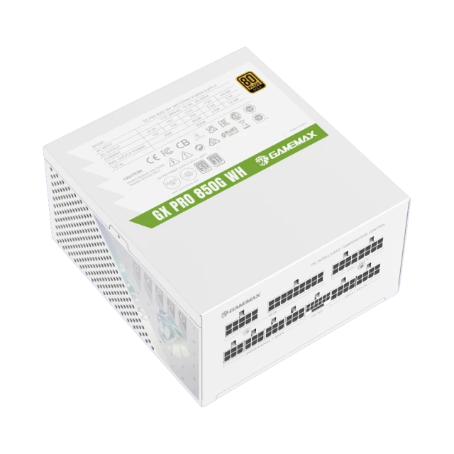 Блок живлення Gamemax GX PRO 850G WH 850 Вт Gold модульний White (6931858767651)