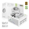 Блок живлення Gamemax GX PRO 850G WH 850 Вт Gold модульний White (6931858767651)