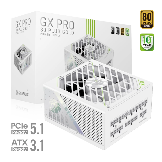 Блок живлення Gamemax GX PRO 850G WH 850 Вт Gold модульний White (6931858767651)