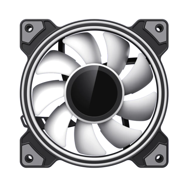 Вентилятор Gamemax DUAL RING INFINITY 120 мм Black (6931858791243)