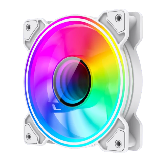 Вентилятор для корпусу Gamemax Dual Ring Infinity 120 мм White (6931858791250)