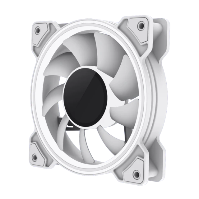 Вентилятор для корпусу Gamemax Dual Ring Infinity 120 мм White (6931858791250)