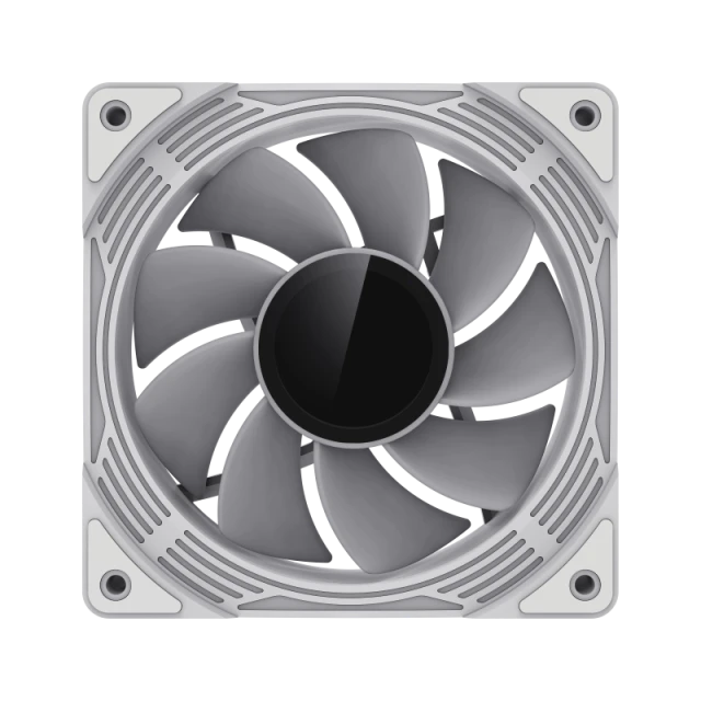 Вентилятор для корпусу Gamemax KF300R BK 120 мм White (6931858791304)