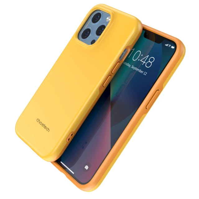 Чохол Choetech MFM Anti-Drop Case для iPhone 13 Pro Orange with MagSafe (PC0113-MFM-YE)