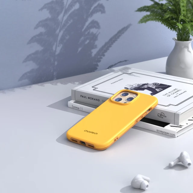 Чохол Choetech MFM Anti-Drop Case для iPhone 13 Pro Orange with MagSafe (PC0113-MFM-YE)