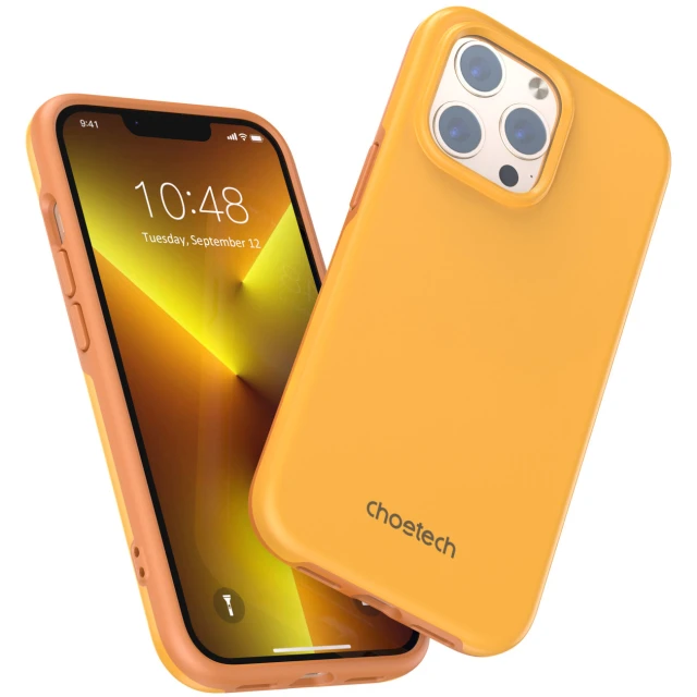 Чохол Choetech MFM Anti-Drop Case для iPhone 13 Pro Orange with MagSafe (PC0113-MFM-YE)