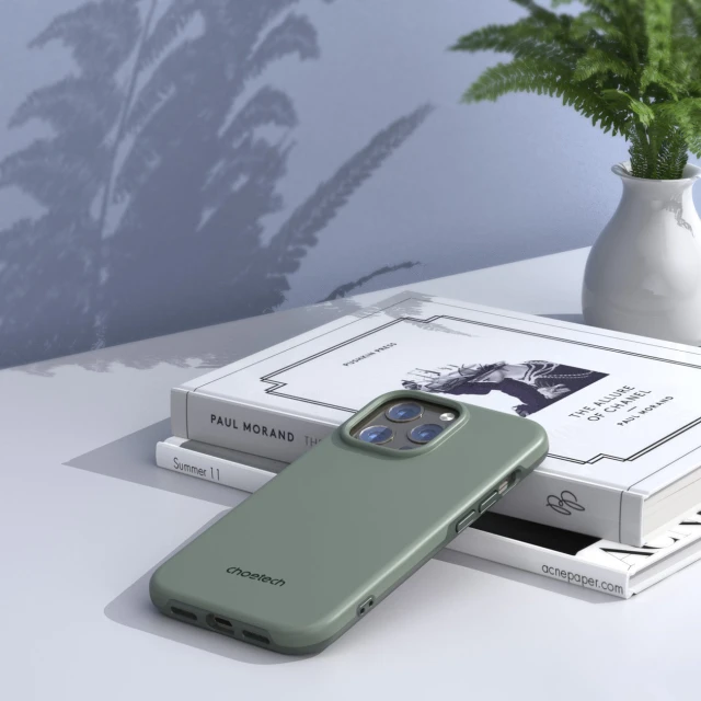 Чохол Choetech MFM Anti-Drop Case для iPhone 13 Pro Max Green with MagSafe (PC0114-MFM-GN)