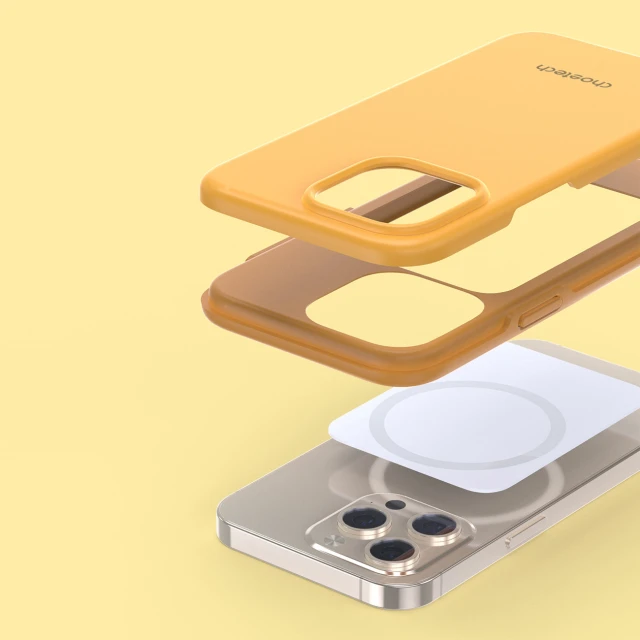 Чохол Choetech MFM Anti-Drop Case для iPhone 13 Pro Max Orange with MagSafe (PC0114-MFM-YE)