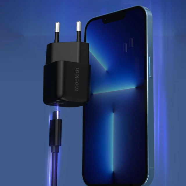Мережевий зарядний пристрій Choetech 30W USB-C Black (PD5007)