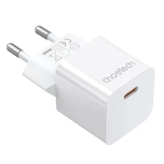 Мережевий зарядний пристрій Choetech 20W USB-C White (PD5010)